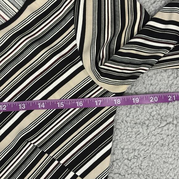Max Studio y2k Womens Striped Dress Size Medium Retro Hippie Made USA vintage - Picture 6 of 15